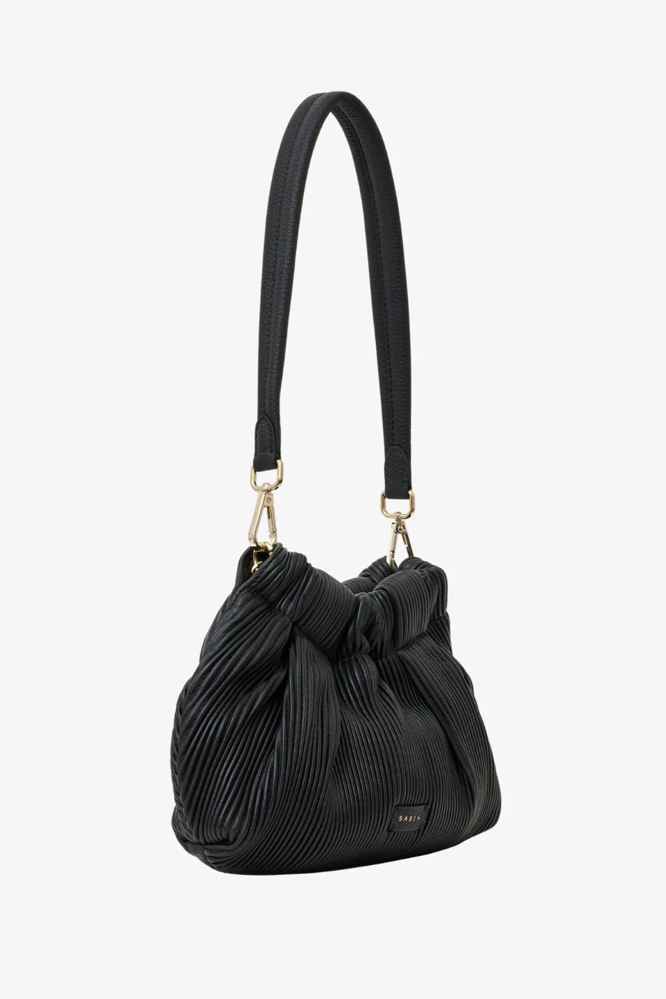 Alexis Shoulder Bag Black Pleat - Image 4