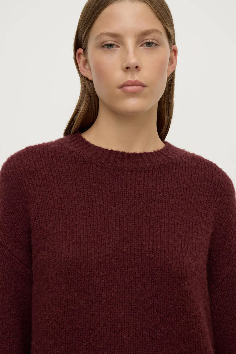 Ariel Merlot Alpaca Blend Knit - Image 2