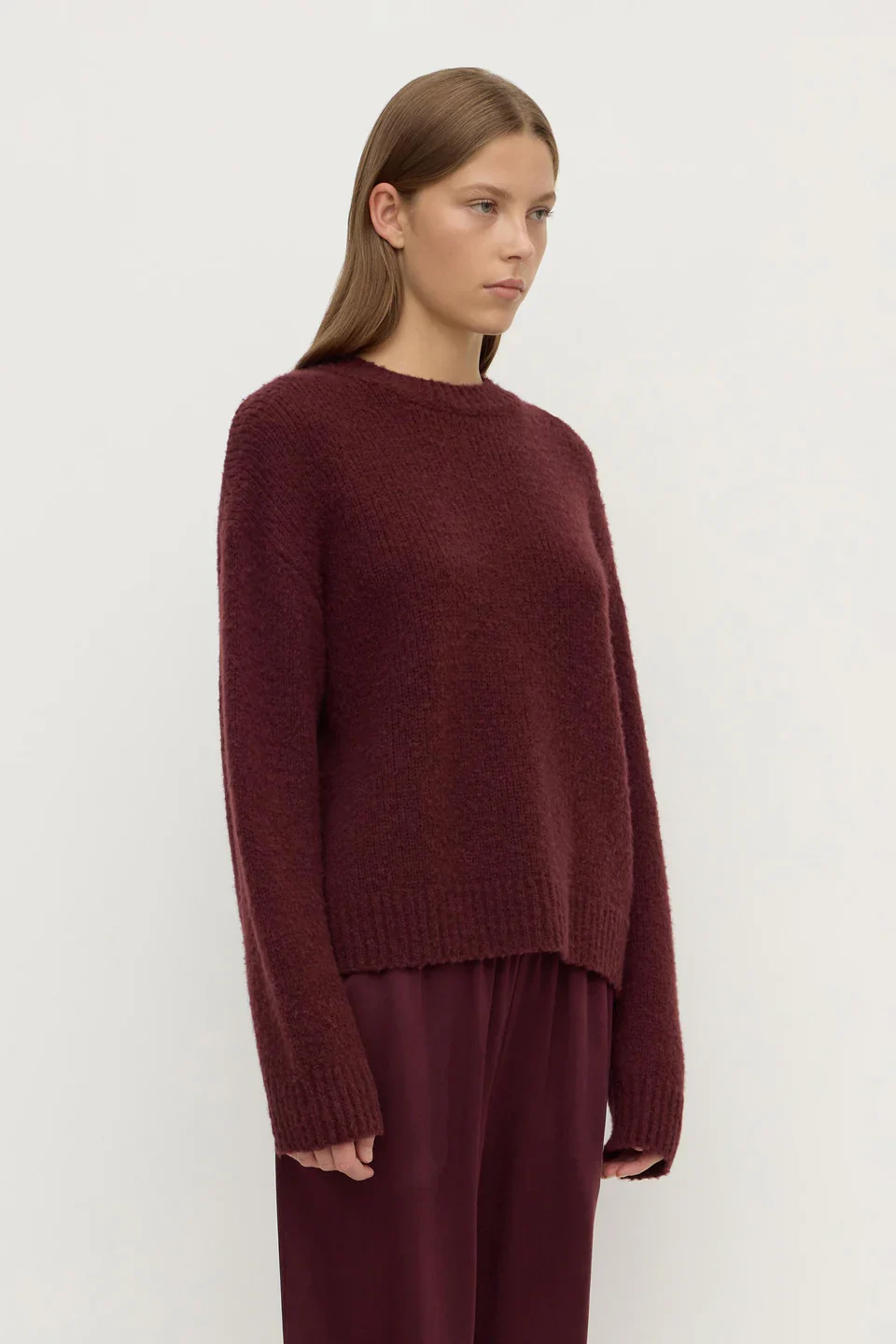 Ariel Merlot Alpaca Blend Knit - Image 3