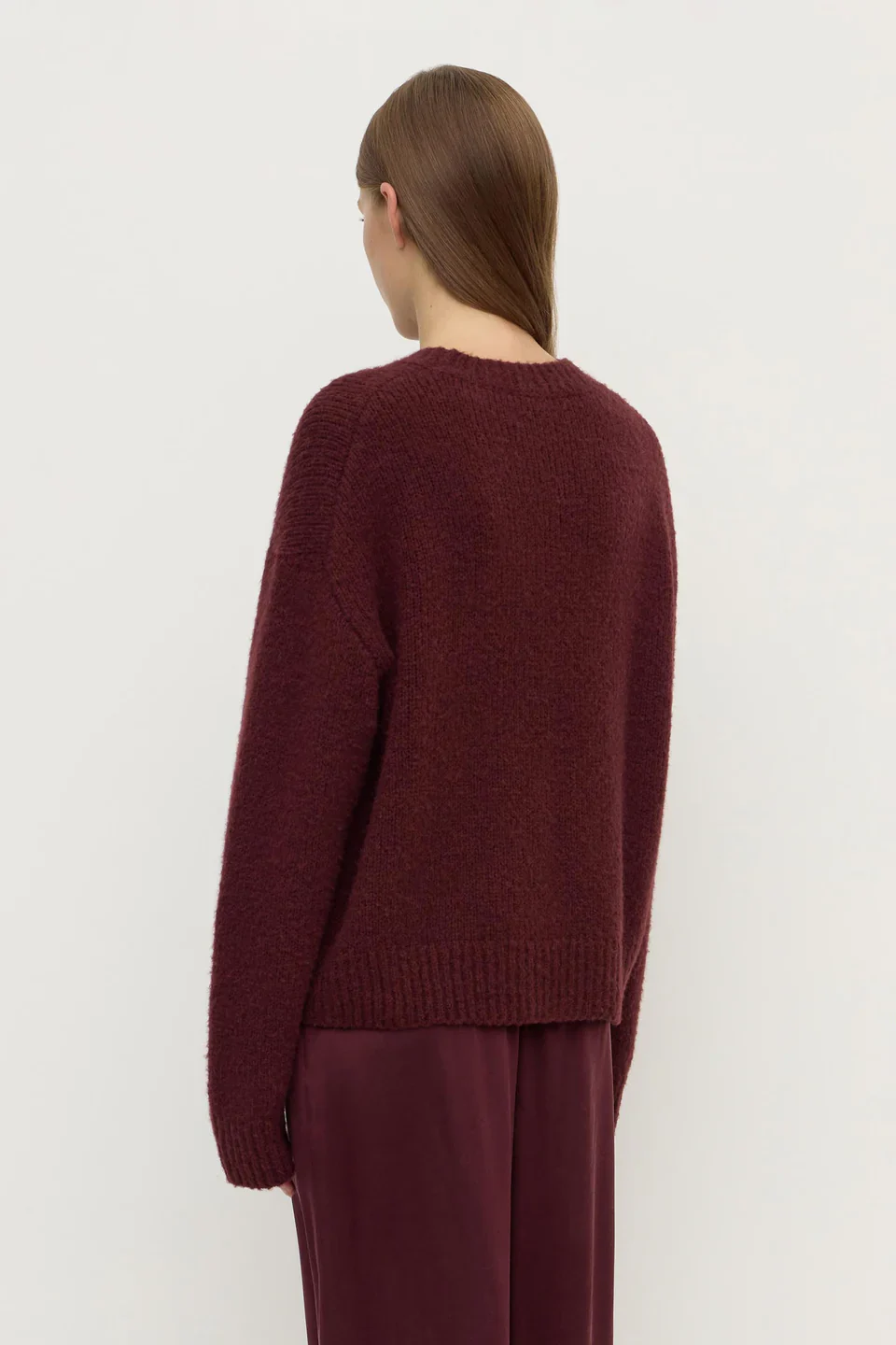 Ariel Merlot Alpaca Blend Knit - Image 4