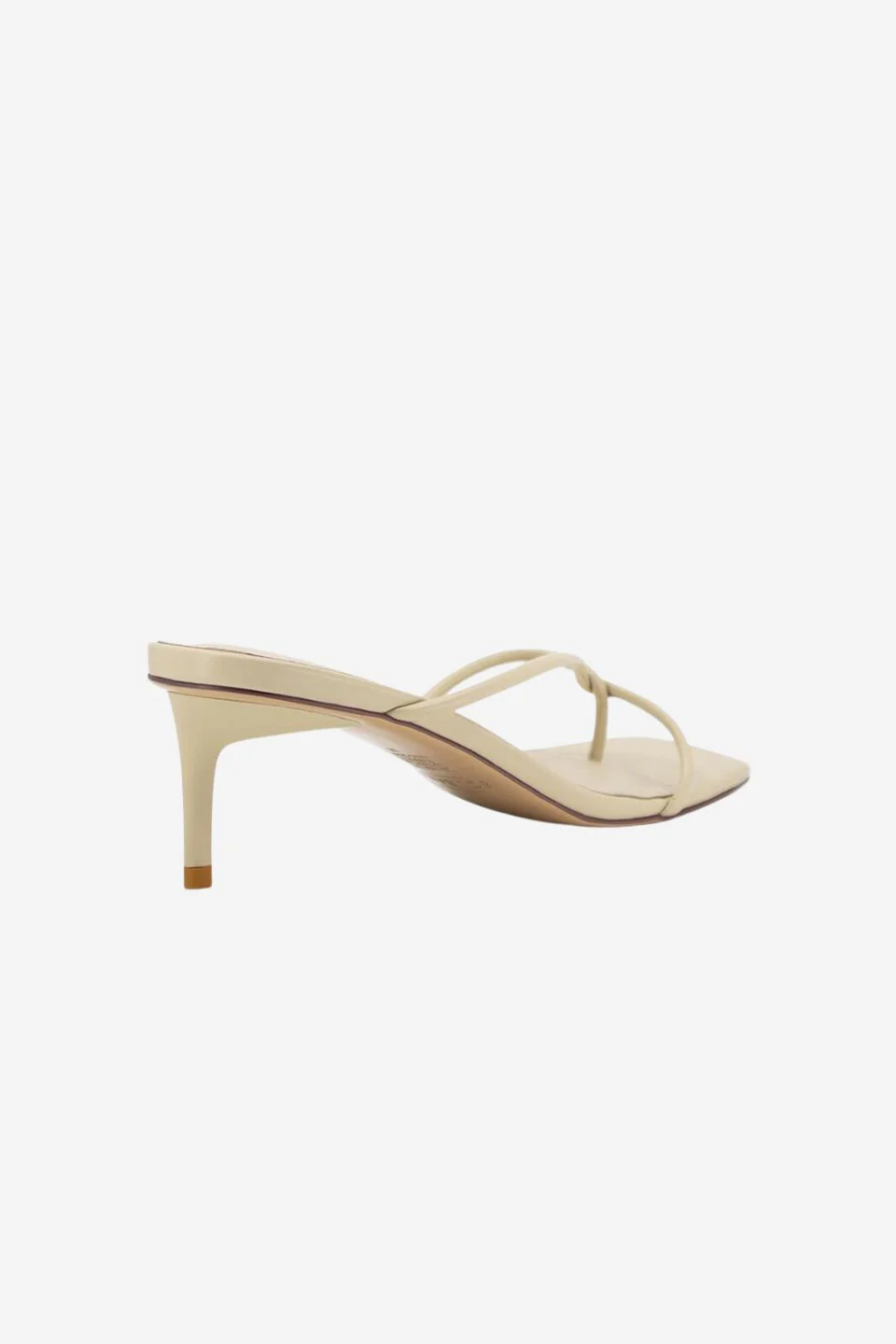 Chrissy Parchment Thin Strap Mule Heel - Image 3