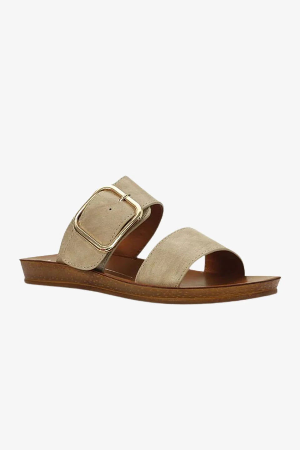 Doti Taupe Buckle Slide - Image 2
