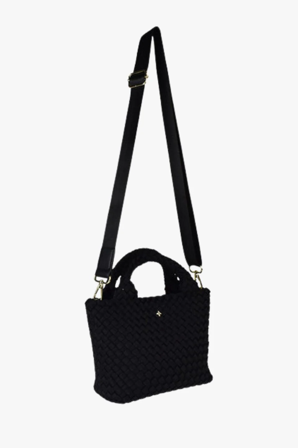 Honey Black Woven Mini Bag - Image 3