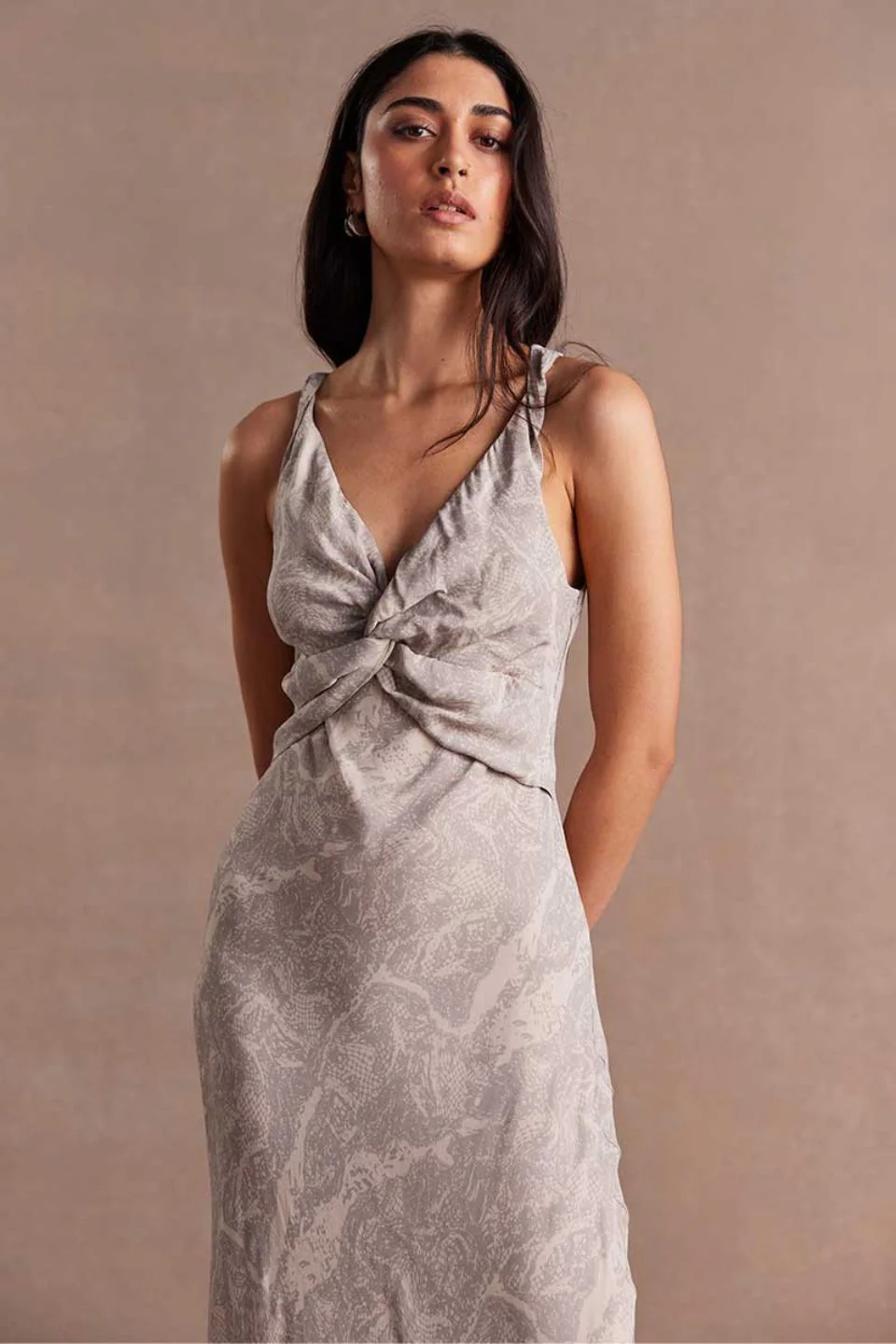Inara Reversible Shadow Grey Maxi Dress - Image 2
