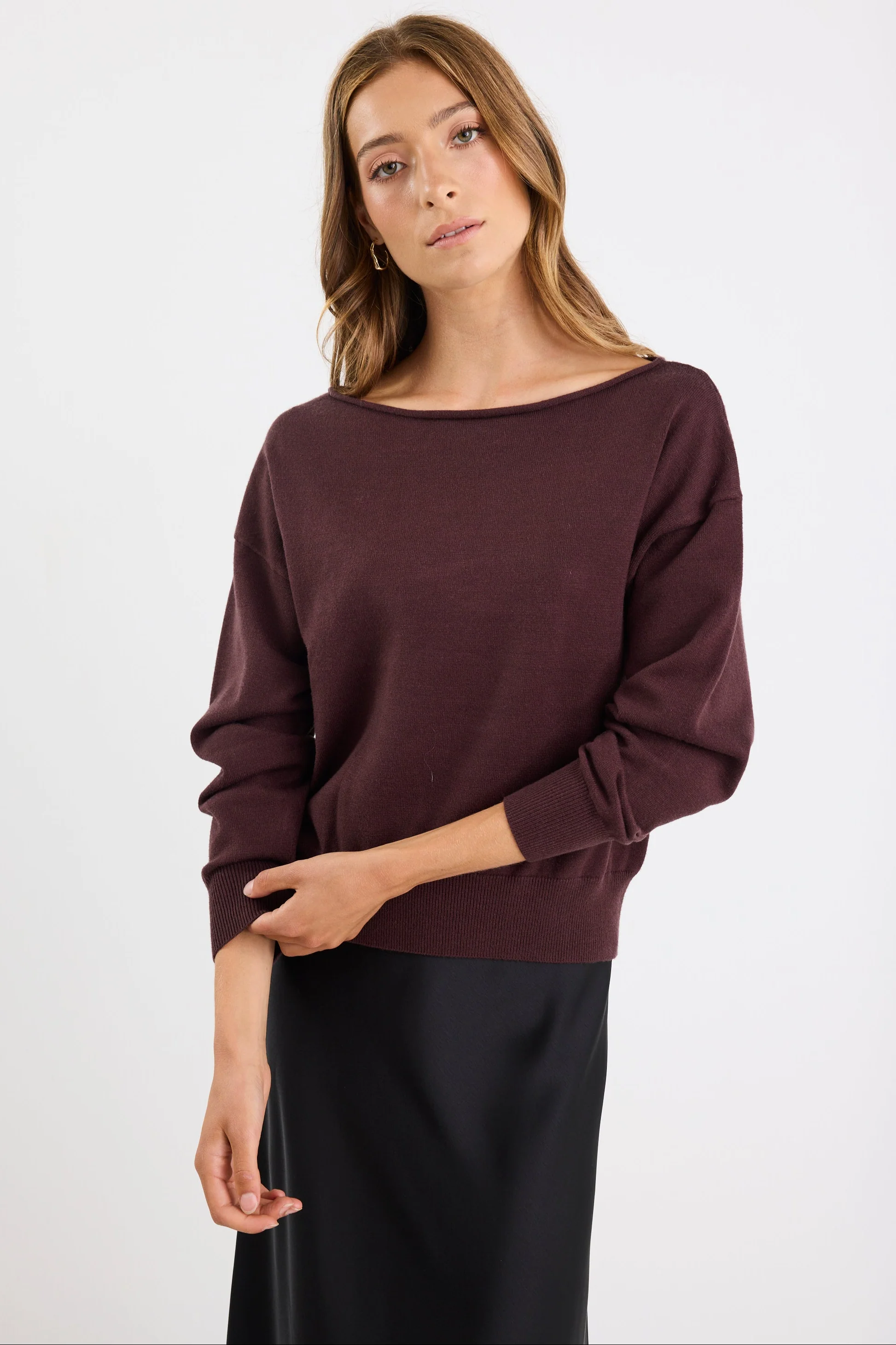 Incentive Chocolate Boatneck Jumper - Image 6