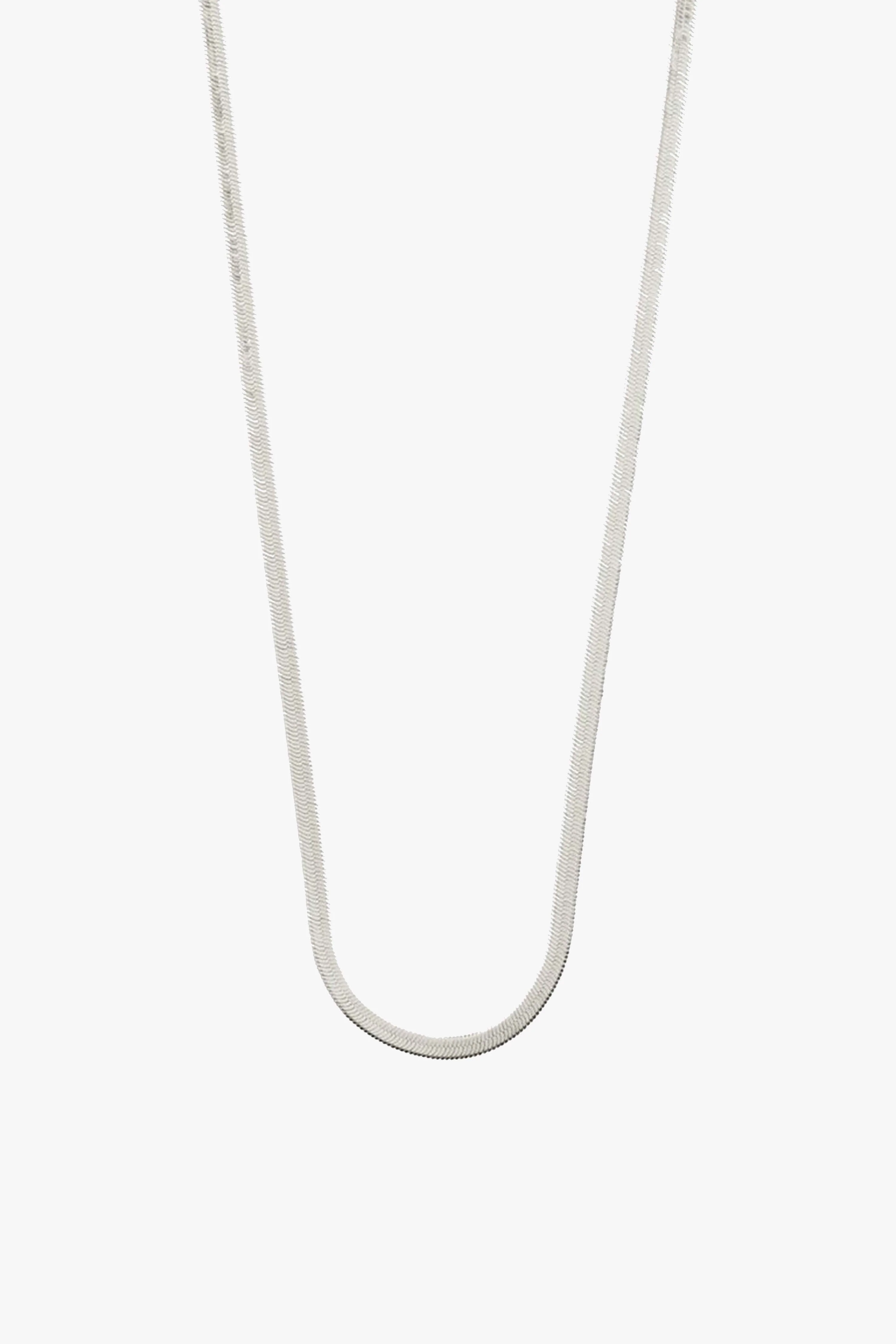 Joanna Silver Plated Snake Chain Necklace - Image 2