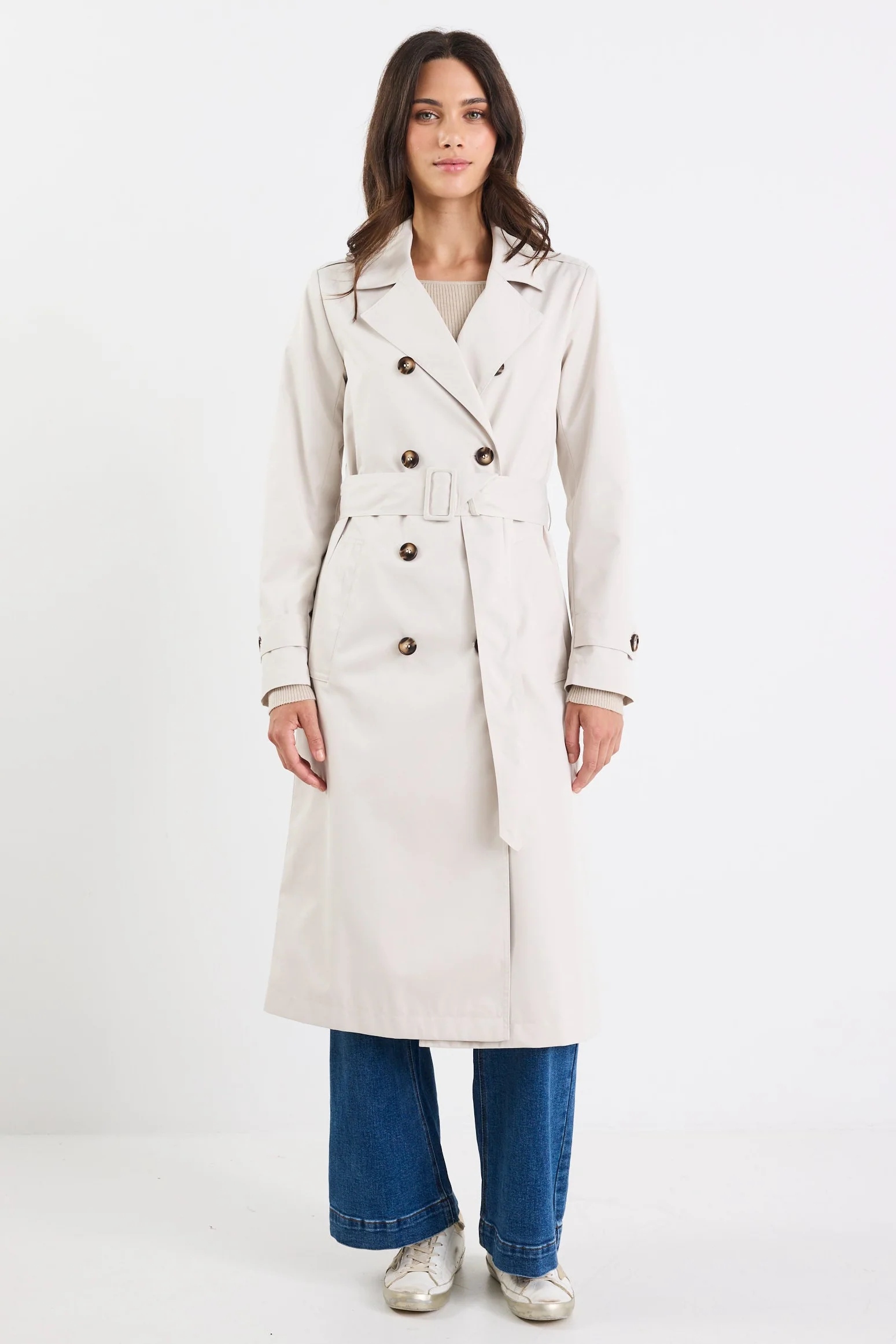 Kensington Bone Trench Coat - Image 2