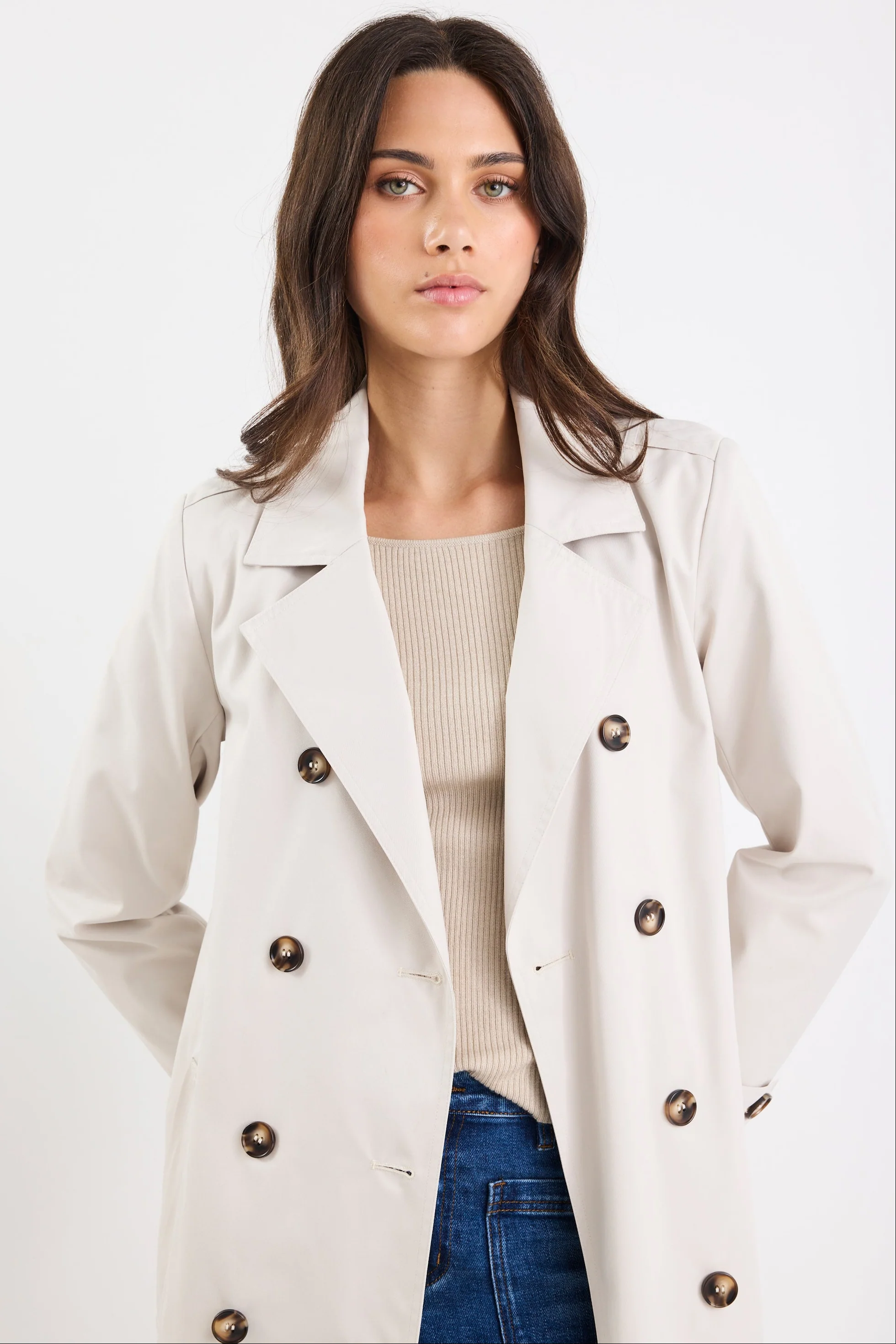 Kensington Bone Trench Coat - Image 3