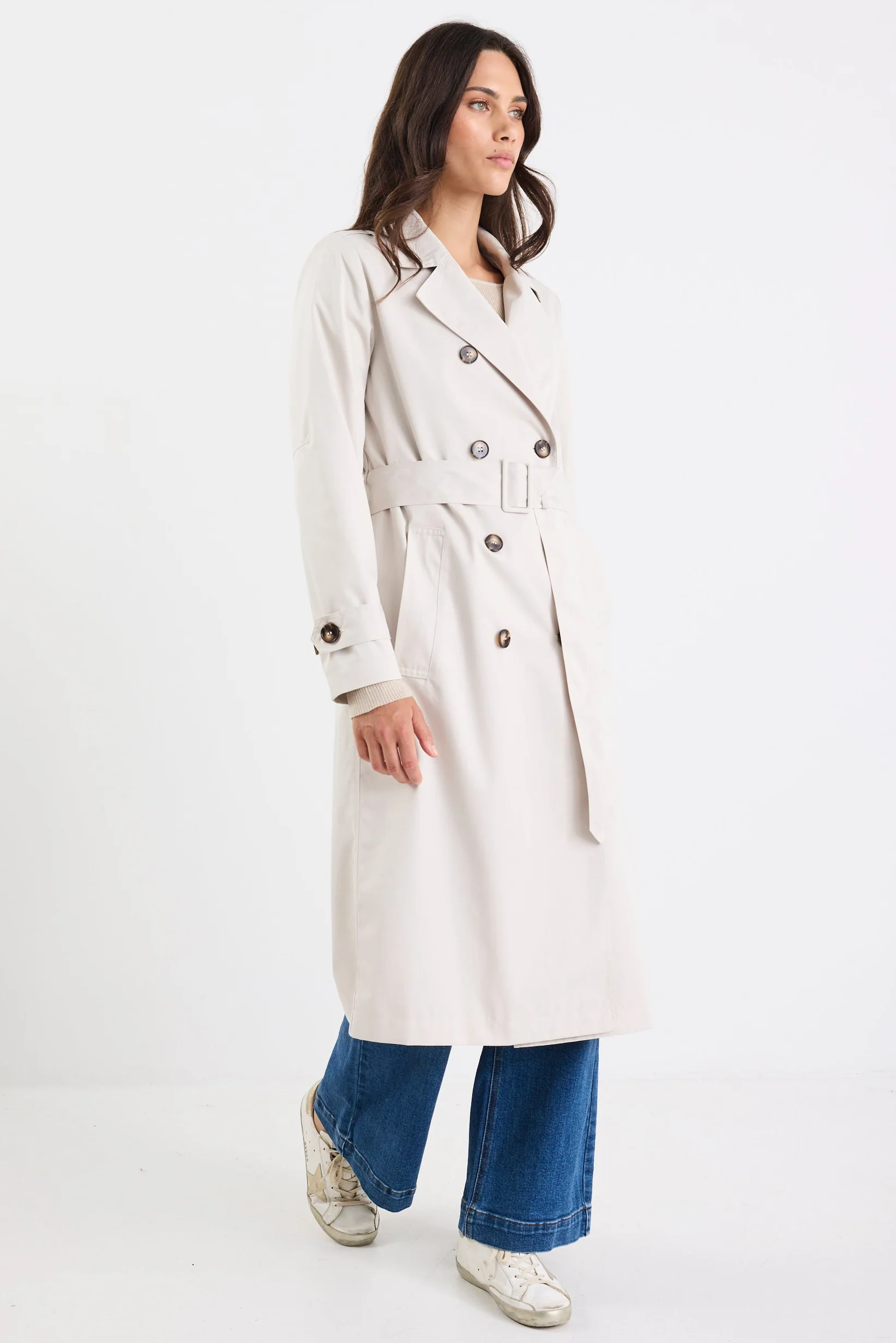 Kensington Bone Trench Coat - Image 4