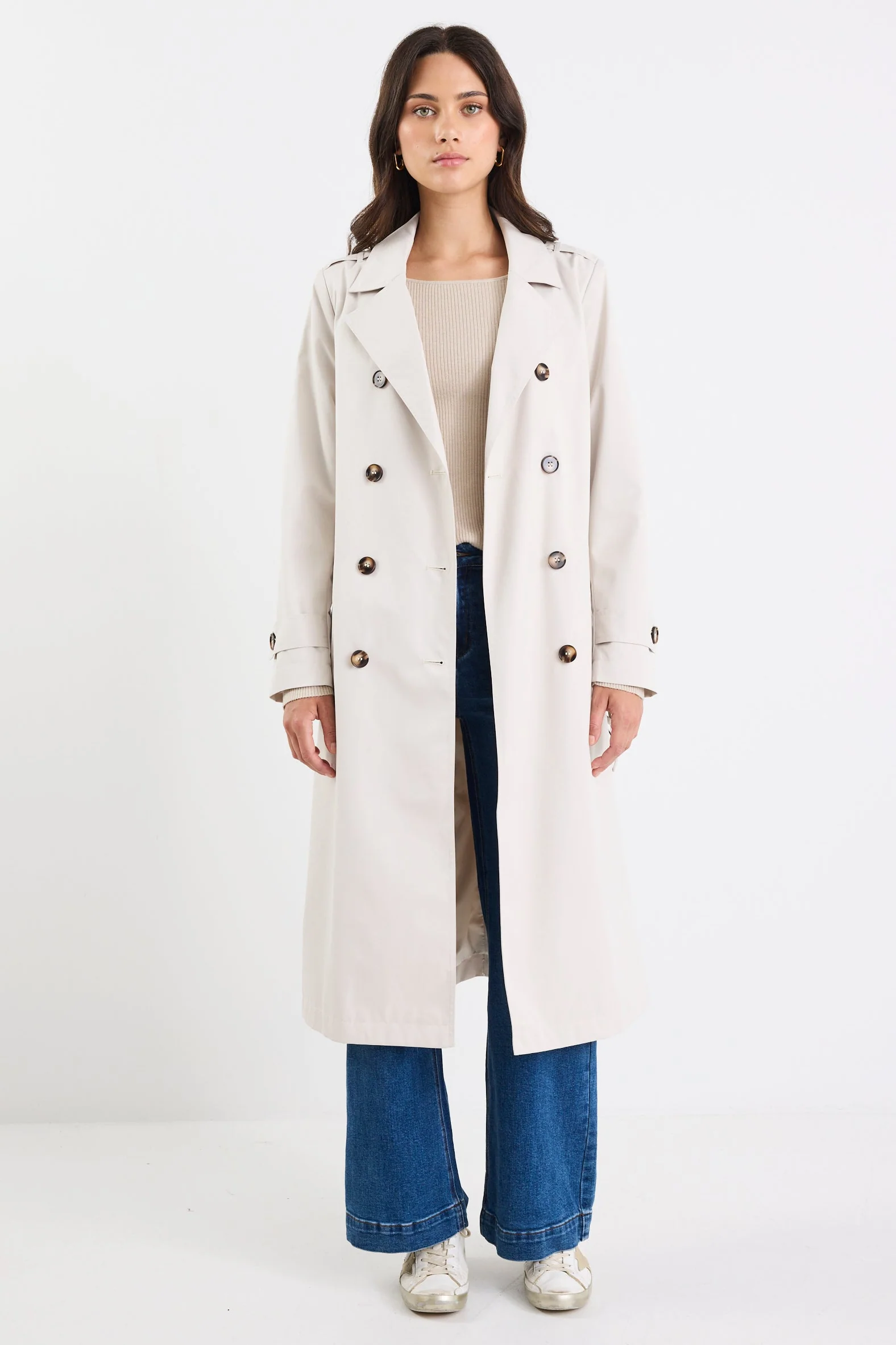 Kensington Bone Trench Coat - Image 5