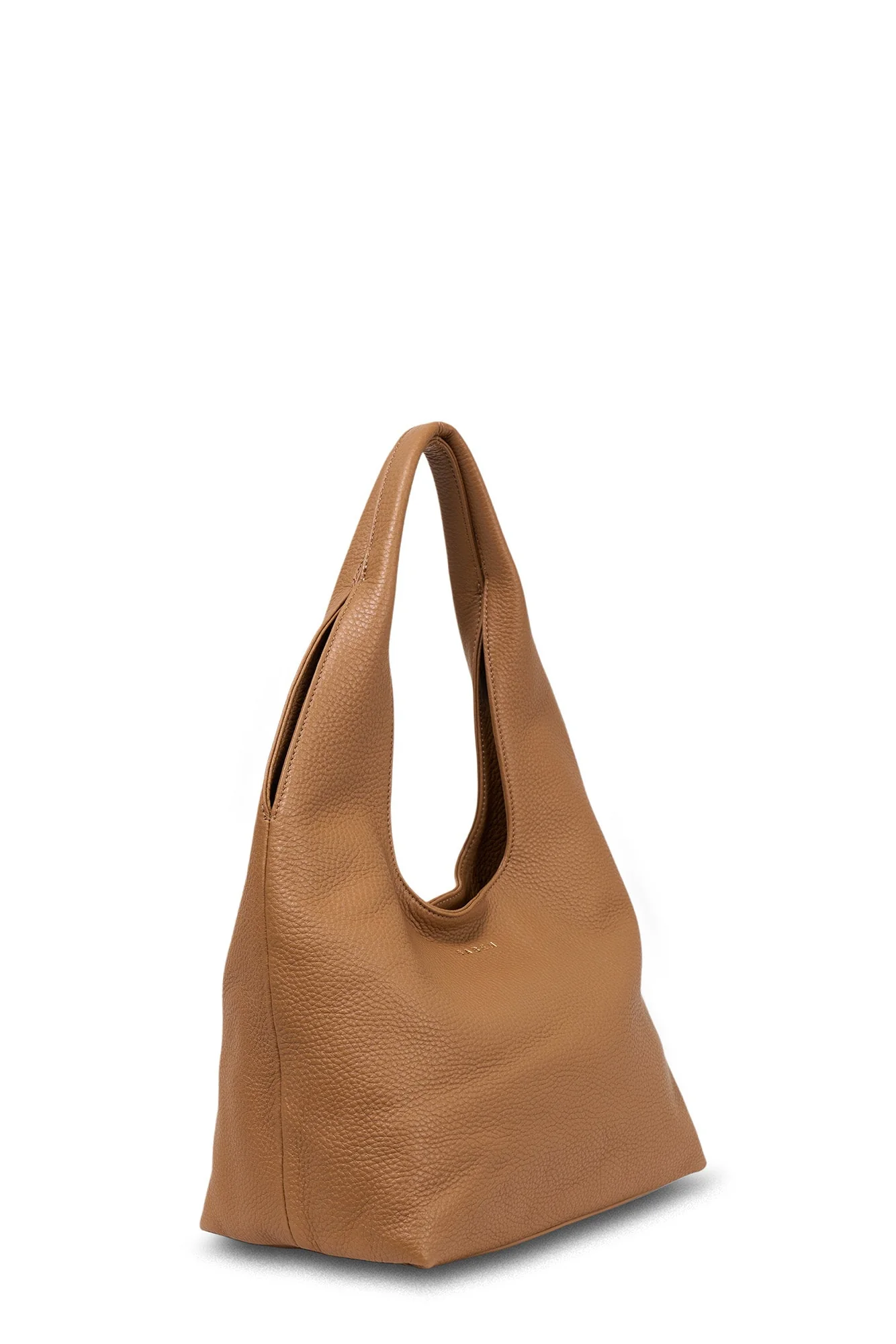 Kiki Toffee Lightly Milled Shoulder Bag - Image 4