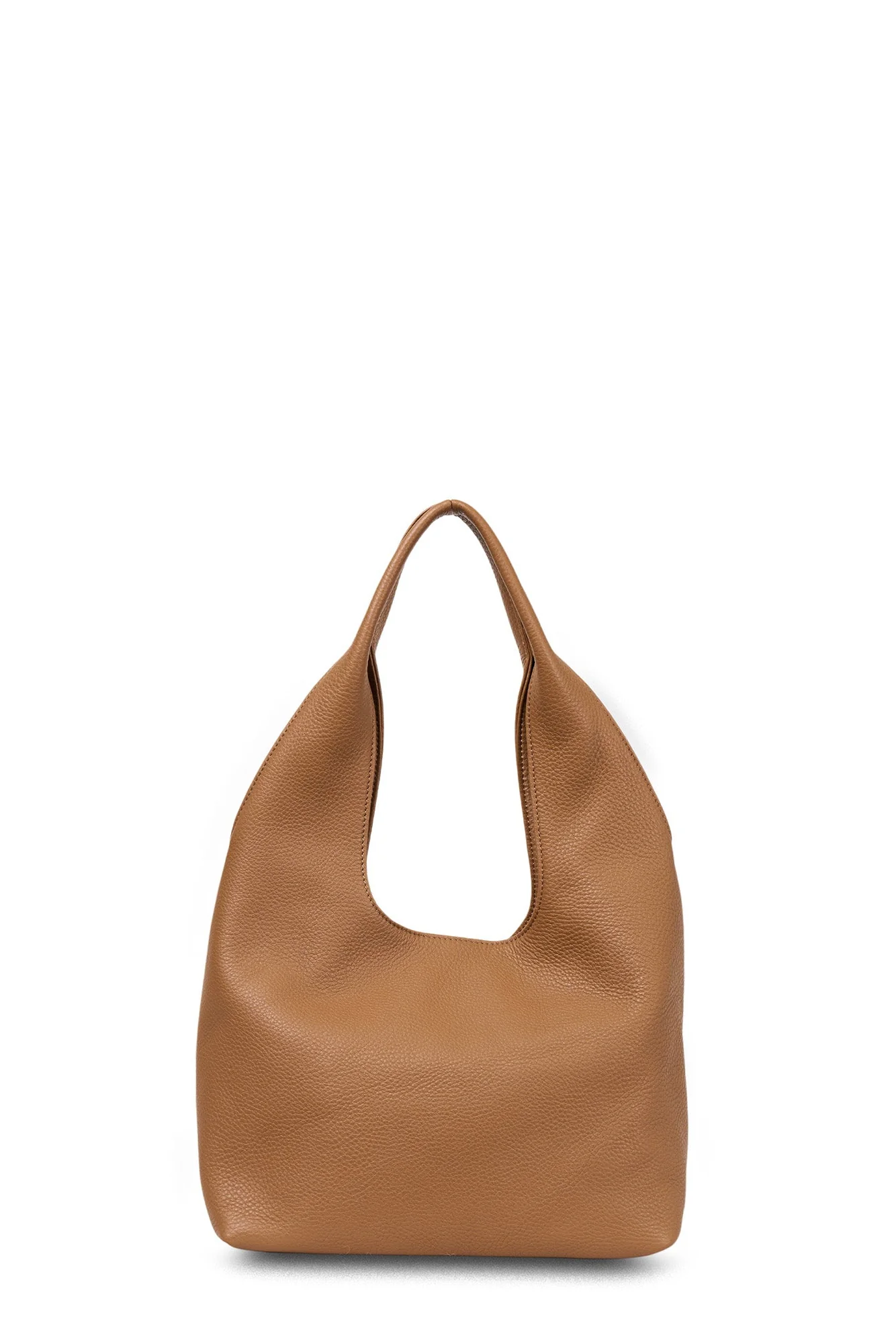 Kiki Toffee Lightly Milled Shoulder Bag - Image 5
