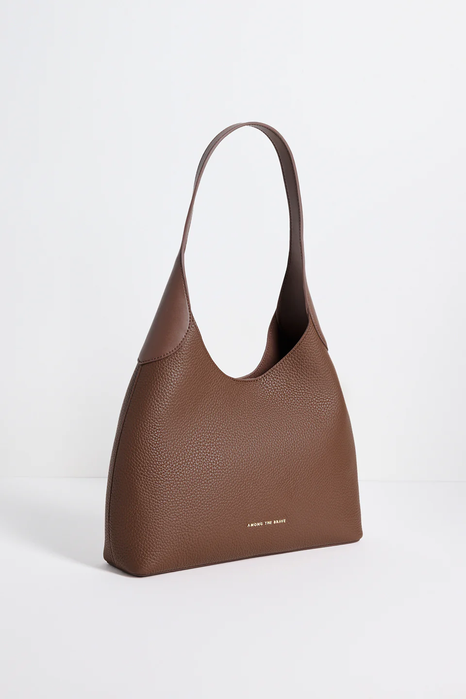 Lisbon Brown Leather Slouch Shoulder Bag - Image 3