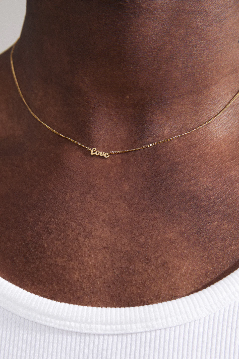 Love Recycled EOL Gold Plated Necklace - Image 3