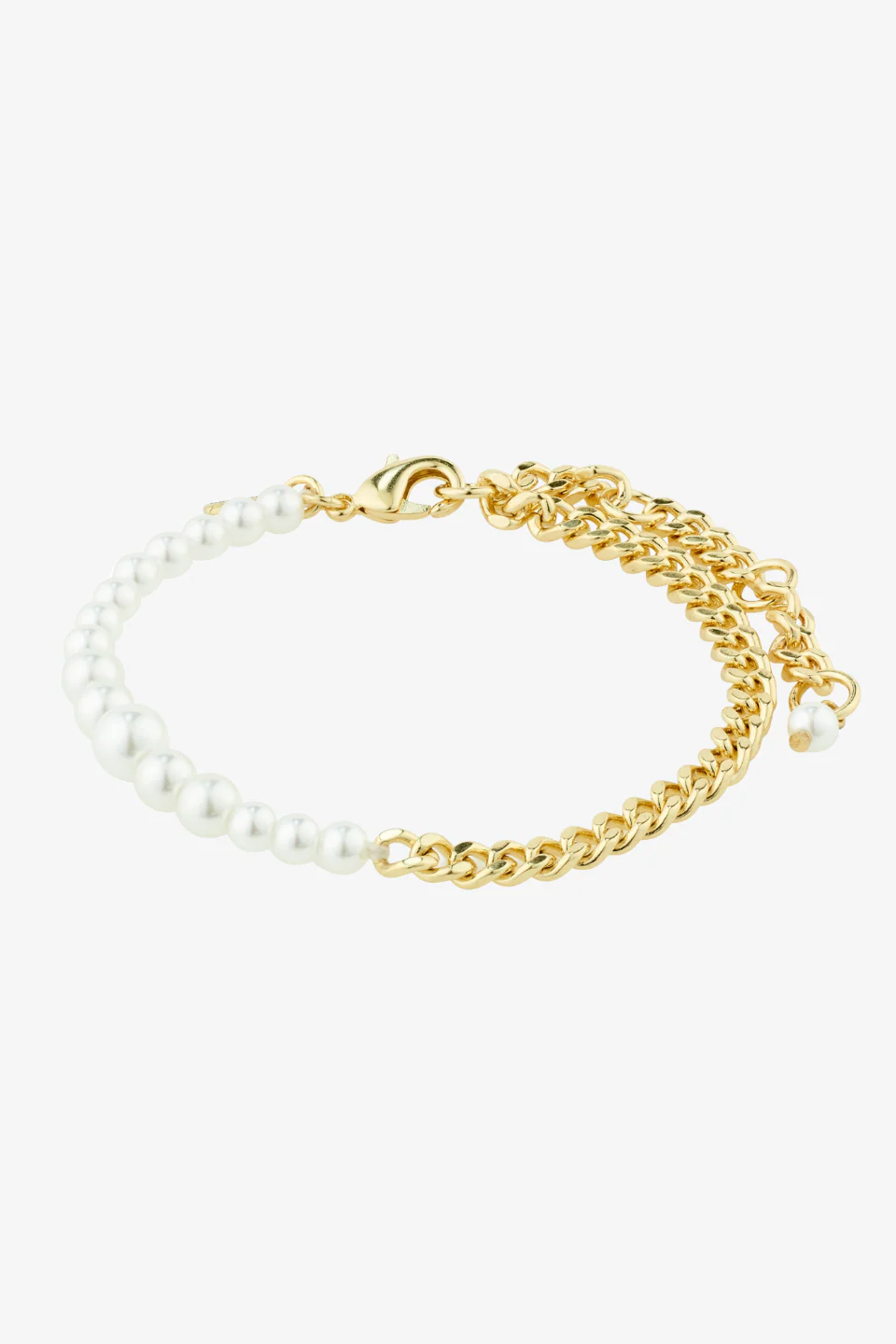 Relando Pearl + Gold Plated EOL Beaded Bracelet