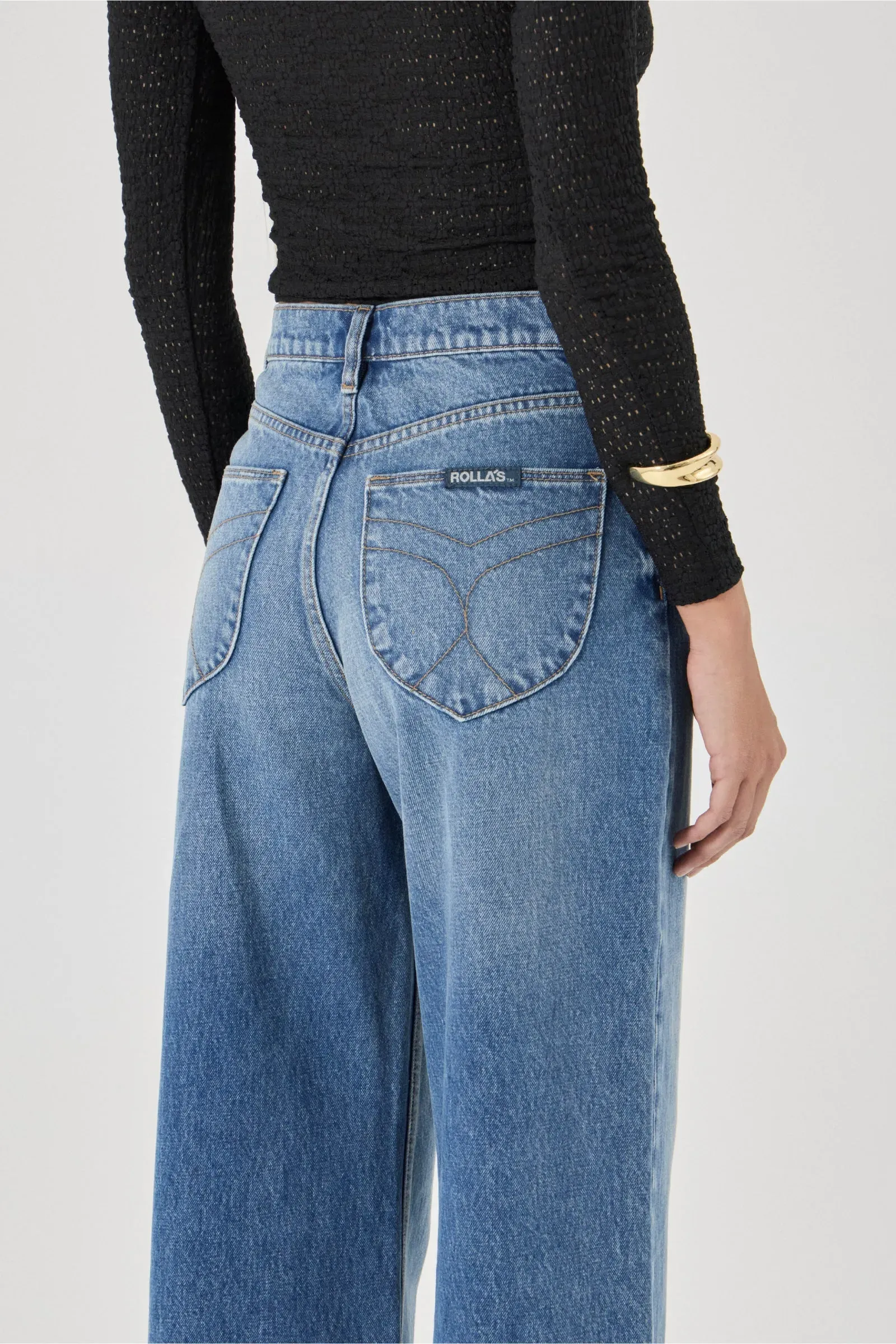 Relaxed Sailor Silverlake Blue Wide Jean - Image 4