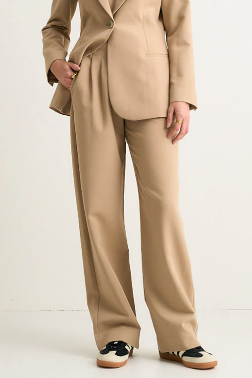 Sister Camel Textured Wide Leg Pants - Image 2