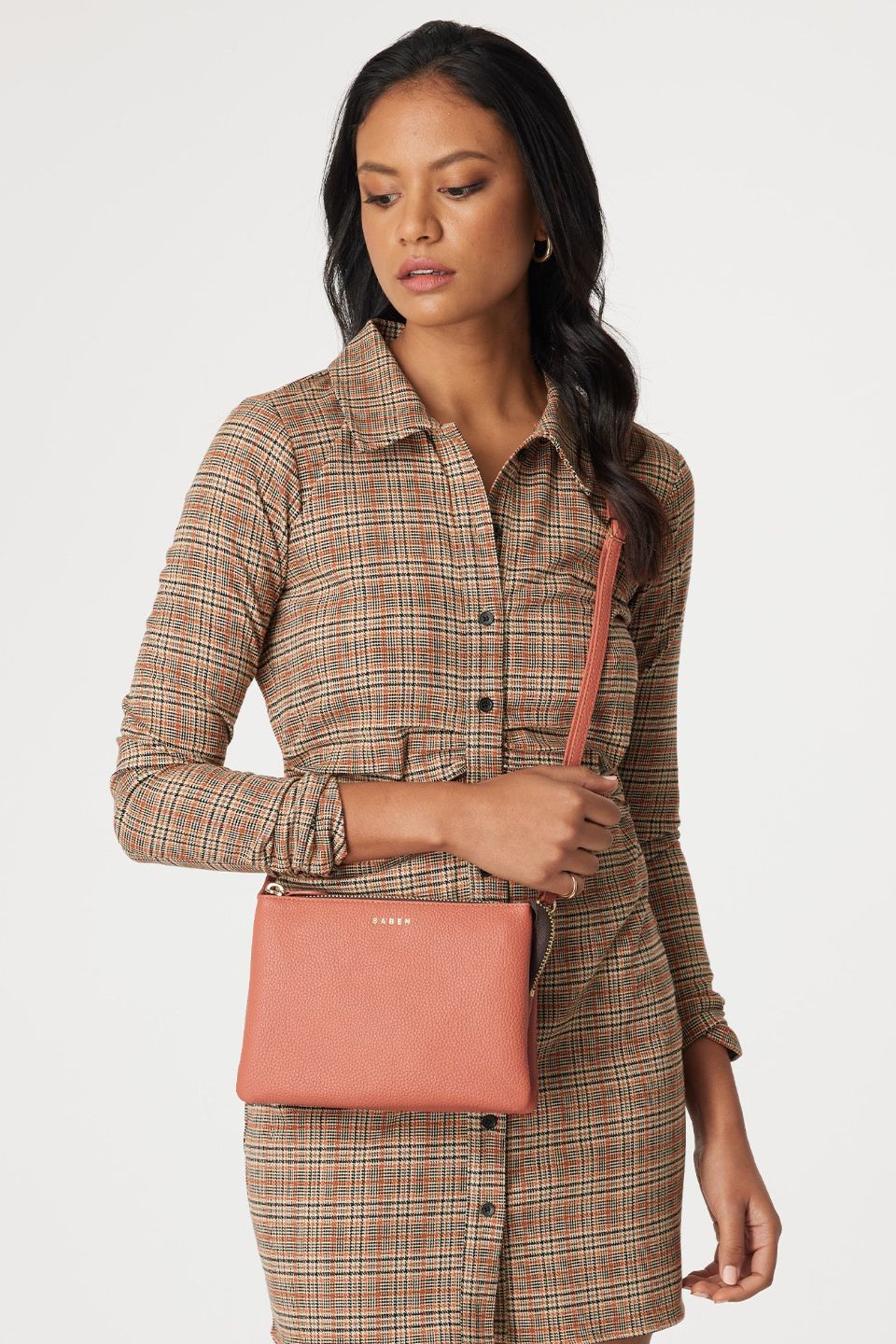 Tilly's Big Sis Crossbody Terracotta Leather Large Clutch - Image 2