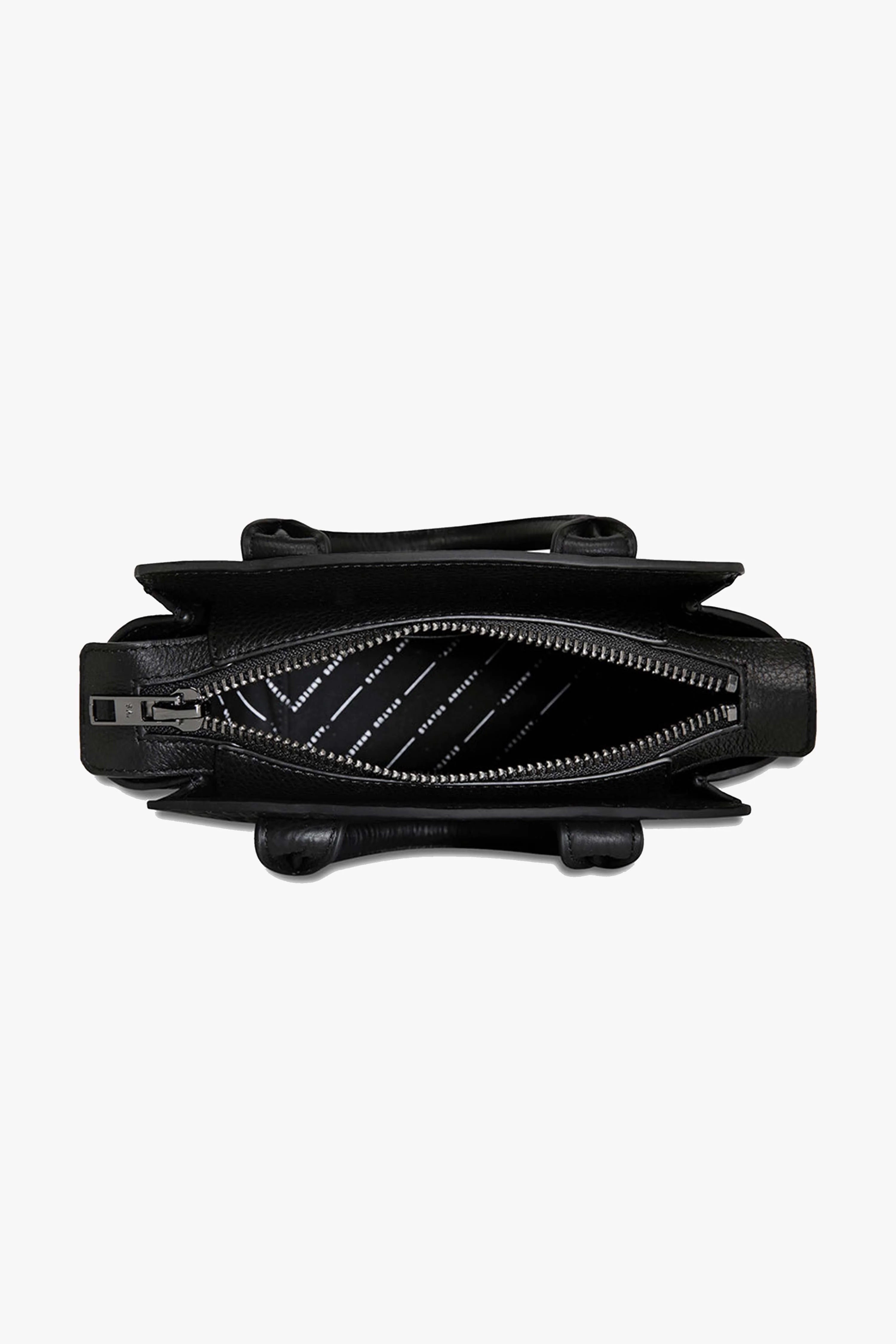 Worst Behind Us Black Leather Bag - Image 6