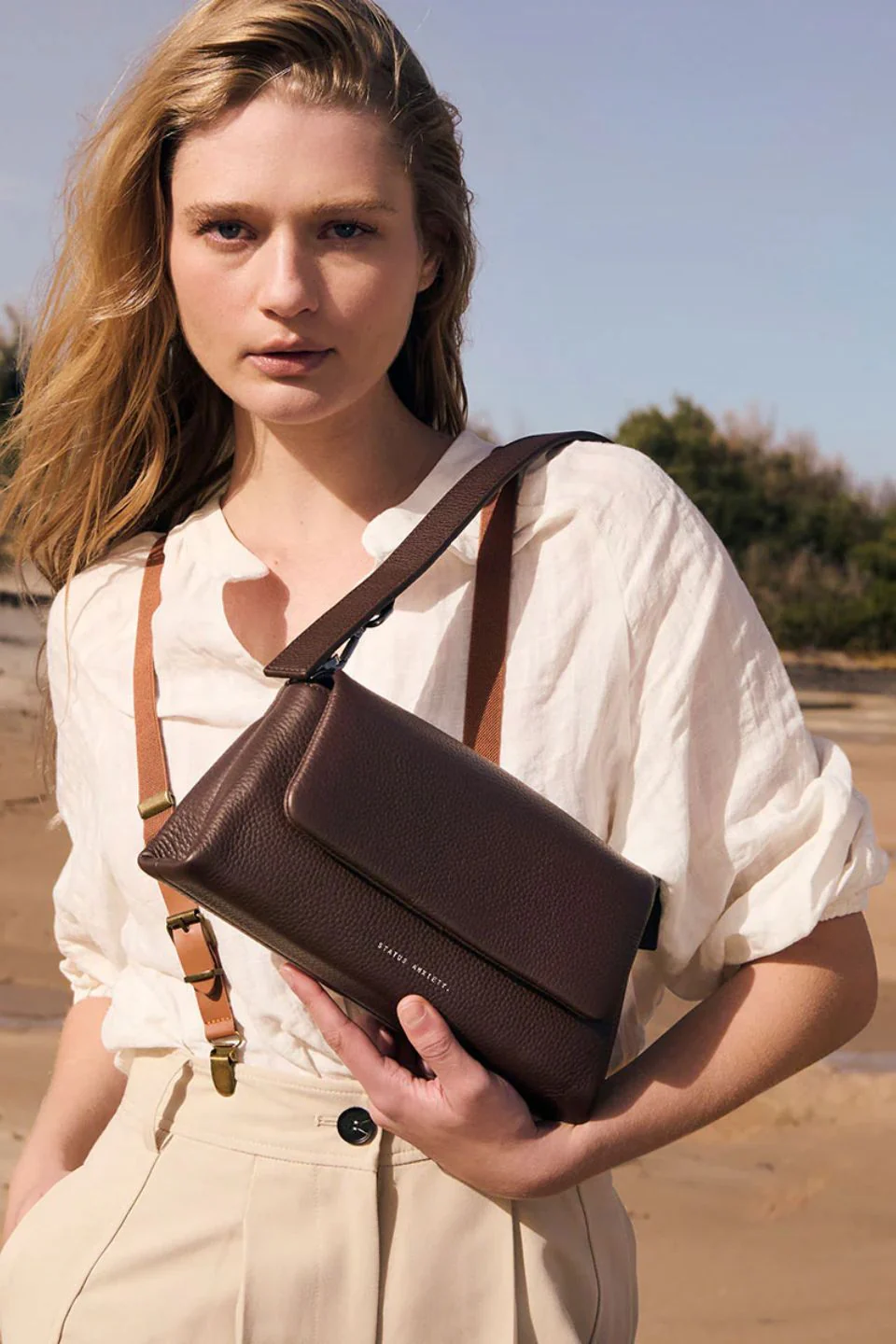 Zenith Cocoa Dual Strap Shoulder Bag - Image 2