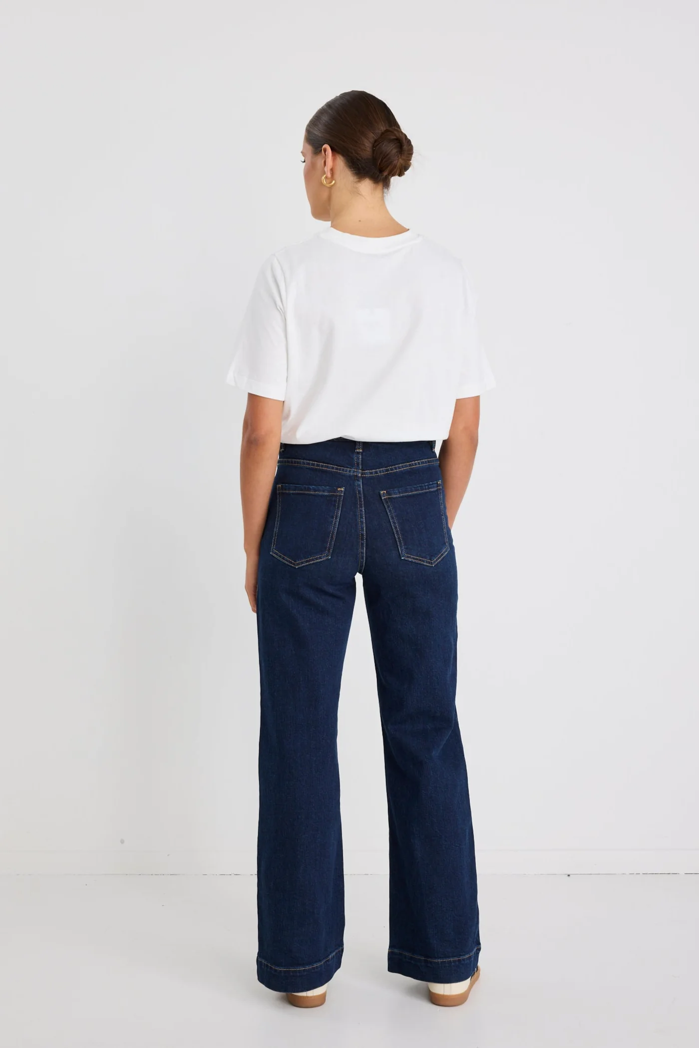 Zoey Indigo High Rise Wide Leg Pocket Jean - Image 5